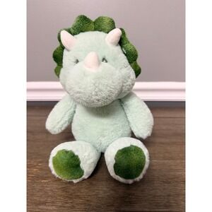Kellytoy Green Triceratops Dinosaur Plush